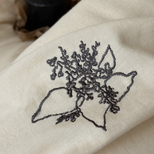 Herb Embroidery Bedding Set