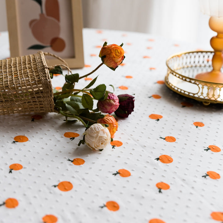 Orange Fun Table Cloth