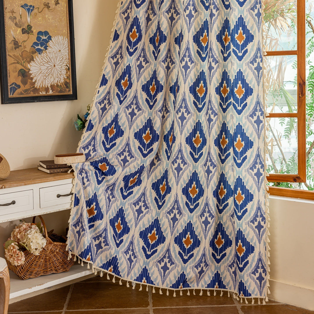 Blue Diamond Curtain