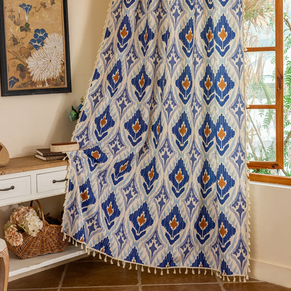 Blue Diamond Curtain