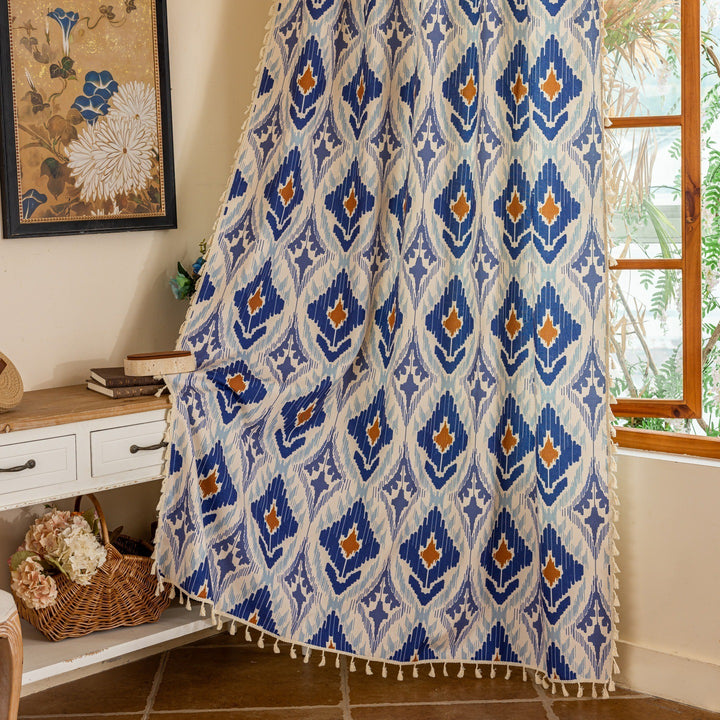 Blue Diamond Curtain