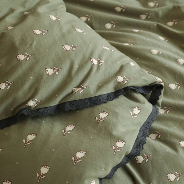 Flower & Matcha Bedding Set