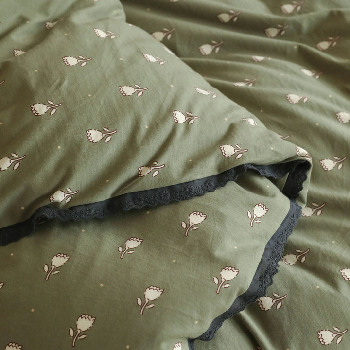 Flower & Matcha Bedding Set
