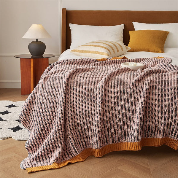 Earthy Contrast Throw
