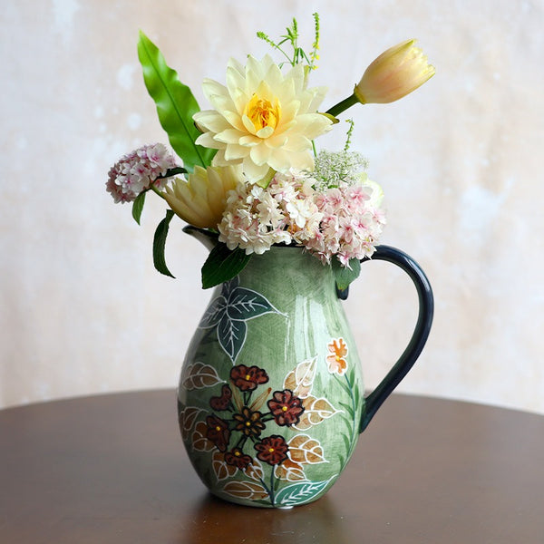 Fiesta Ceramic Pitcher Vase