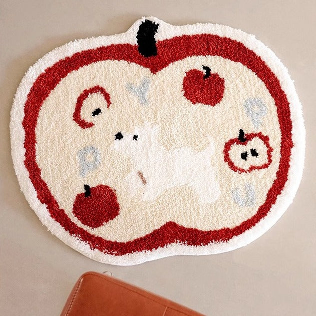 Apple Pup Bath Mat