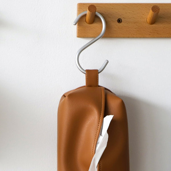 Leather Tissue Box Organiser