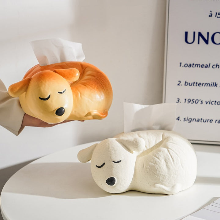 Cute Puppy Tissue Box Decor