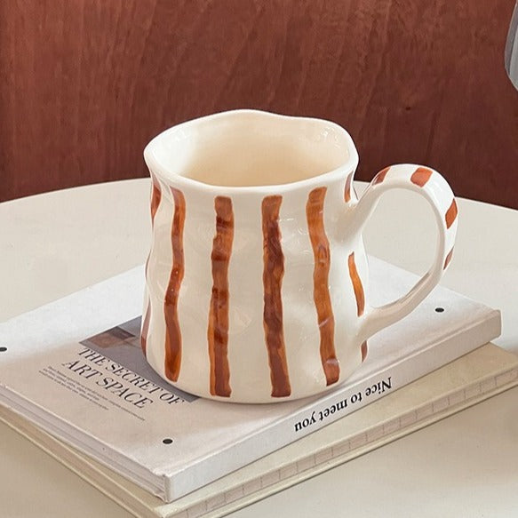 Earth Stripe Wavy Mug