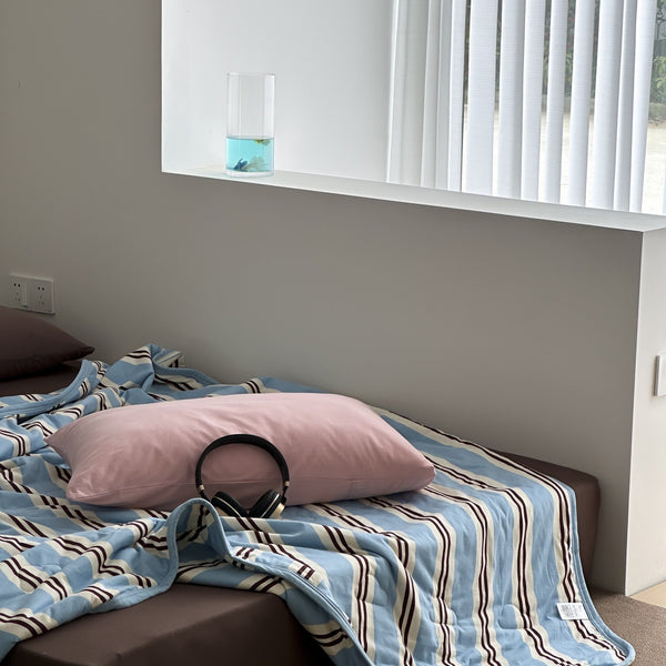 Heritage Stripe Summer Quilted Blanket