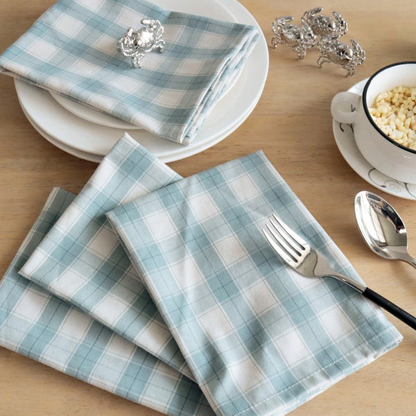 Blue Dream Checkered Napkin Set