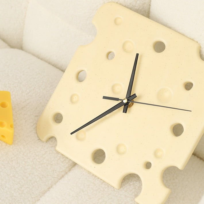 Swiss Cheese Ceramic Wall Clock