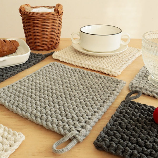 Japanese Square Trivet Mat Set