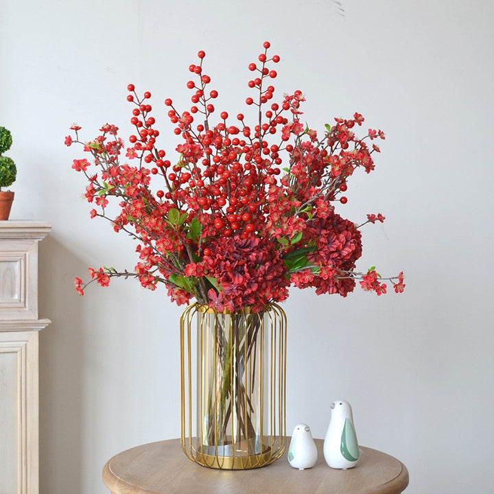 Year Round Wax Flower Set Decor