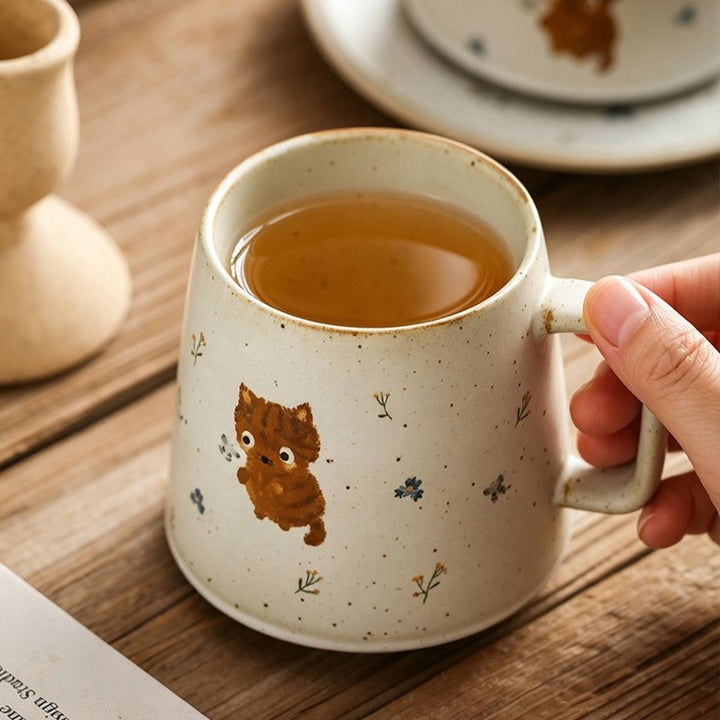 Wildflower Kitten Mug