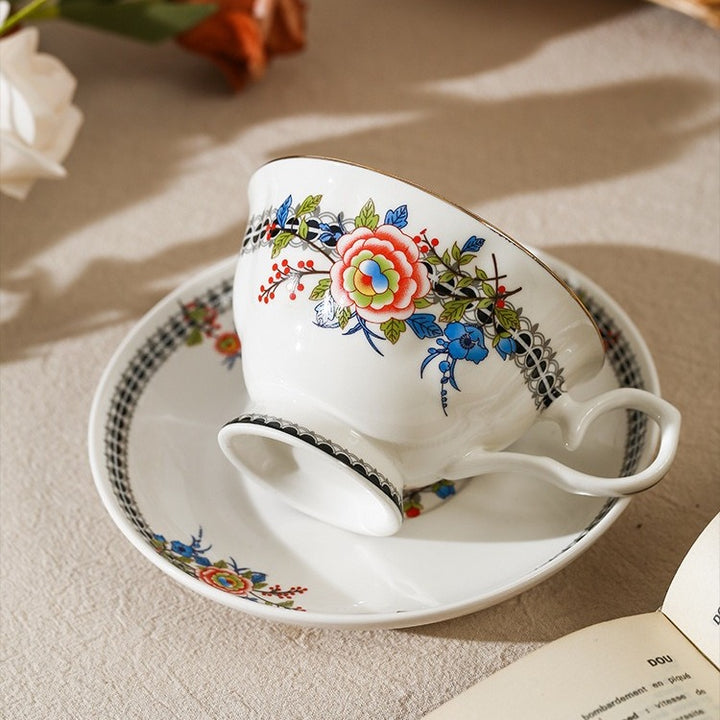 Blooming Peony Lace Teacup Set