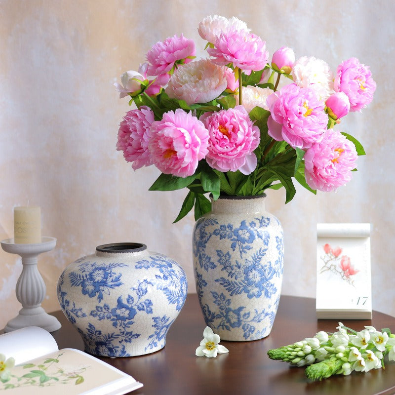 Blue Countryside Ceramic Vase Collection
