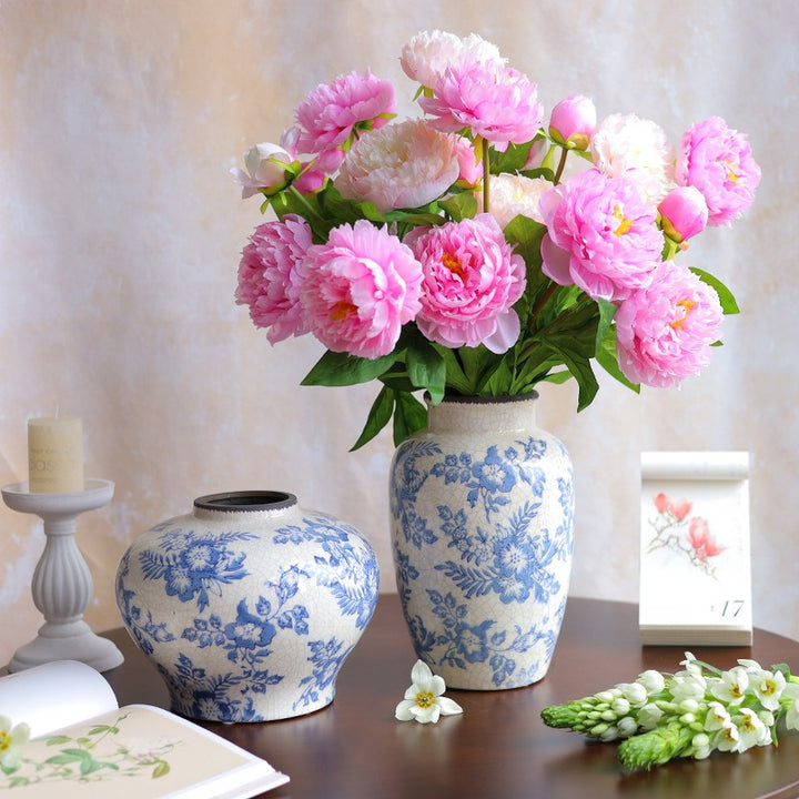 Blue Countryside Ceramic Vase Collection