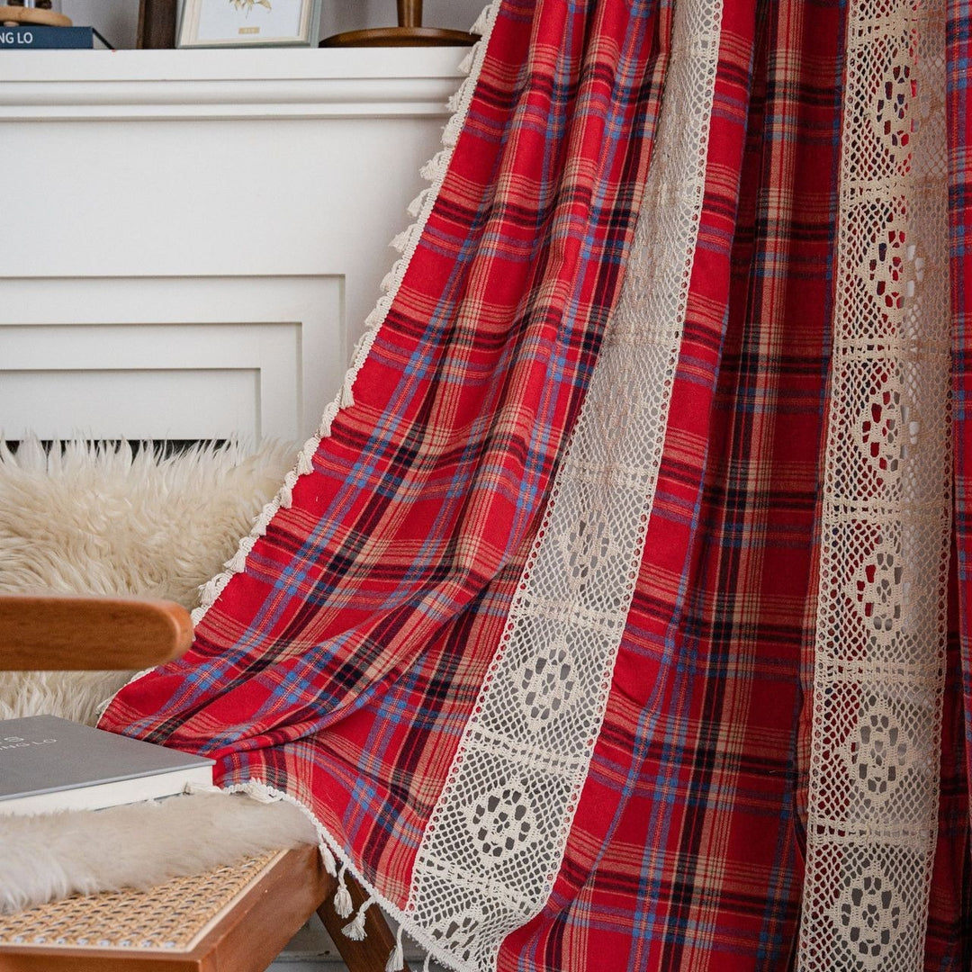 Tartan Lace Curtain