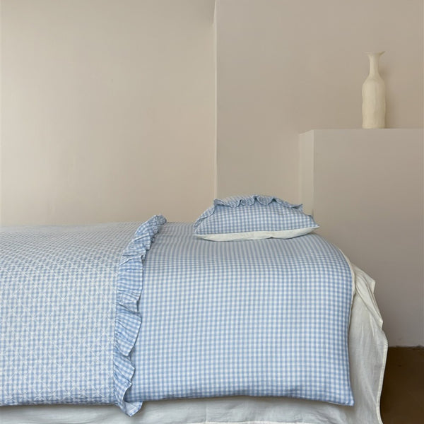 Mini Blue Checkerboard bedding Set