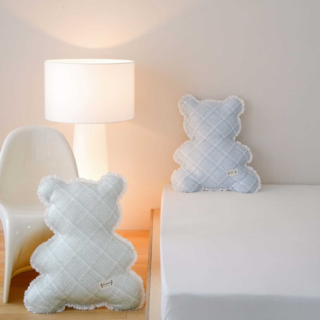 Plaid Teddy Cushion