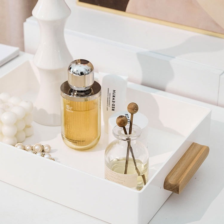 Minimalist Wooden Handle Tray