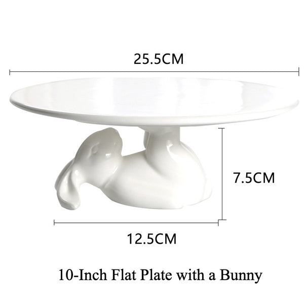 Lunar Bunny Dessert Pedestal