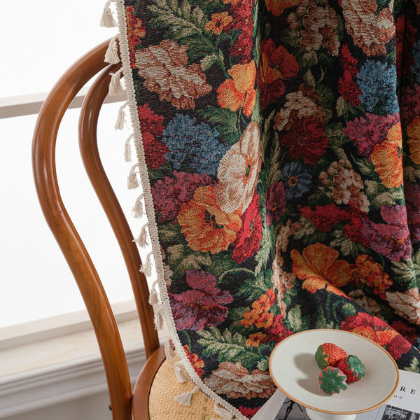 Retro Blossoming Curtain