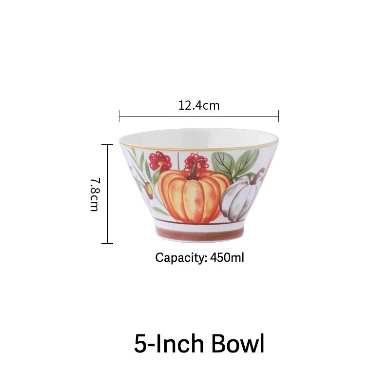 Pumpkin Ceramic Dinnerware Set