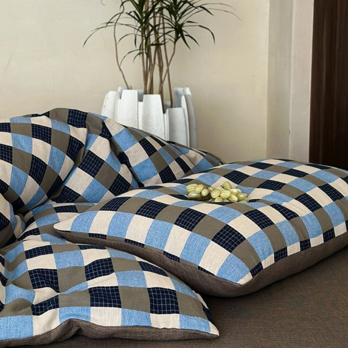 Ocean Grid Bedding Set