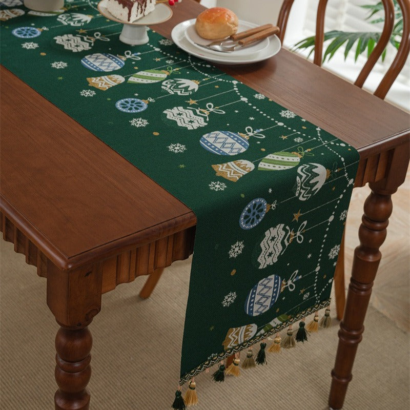 Christmas Bauble Table Runner