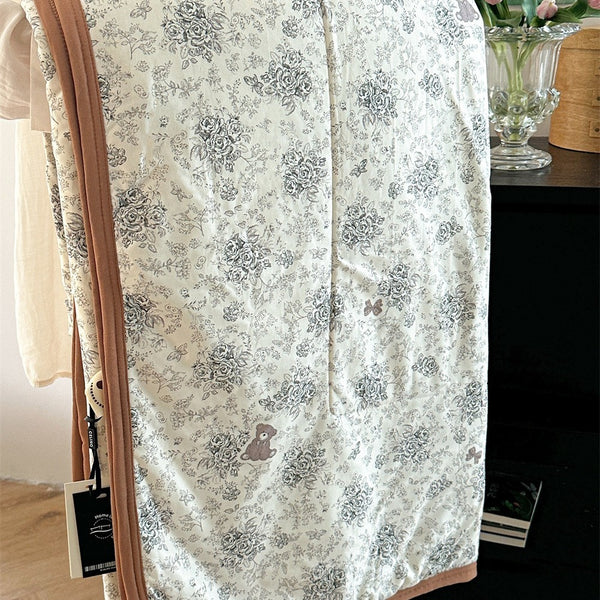 Rose Land Summer Quilted Blanket