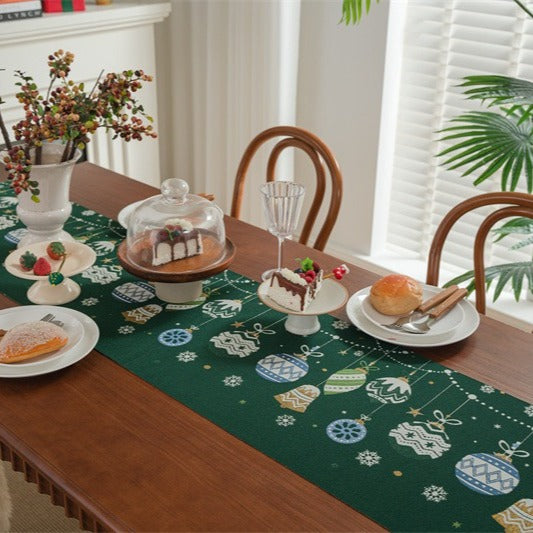 Christmas Bauble Table Runner