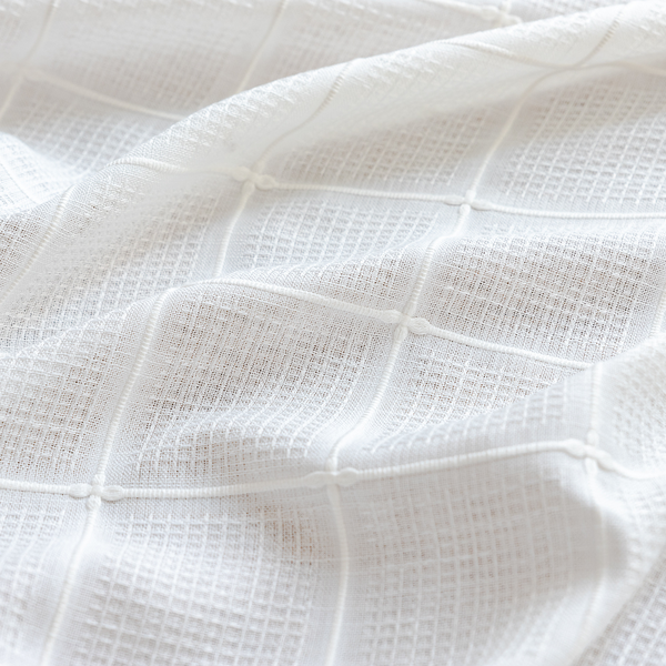 Sunlit Check Fringe Curtain