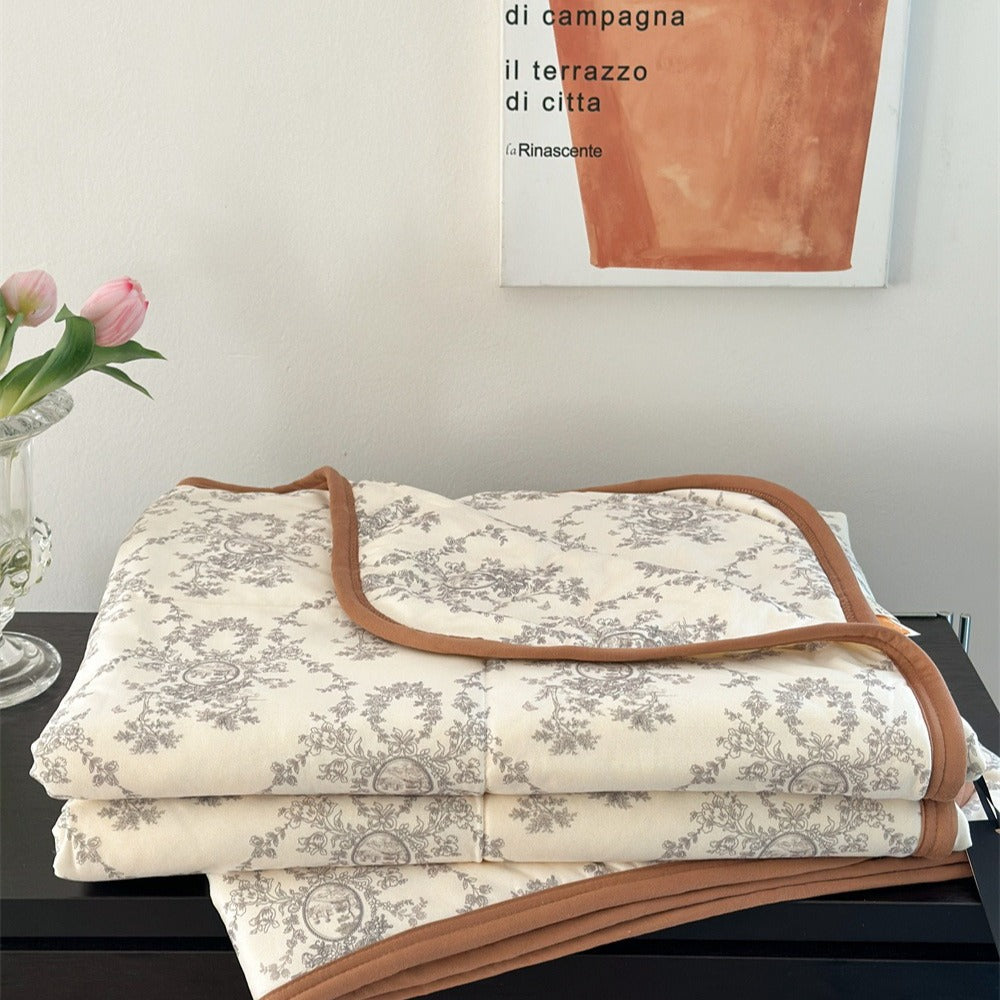 Secret Garden Summer Quilted  Blanket