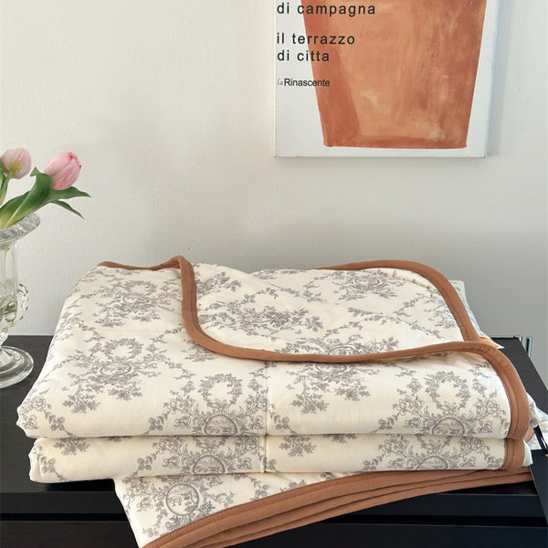 Secret Garden Summer Quilted  Blanket