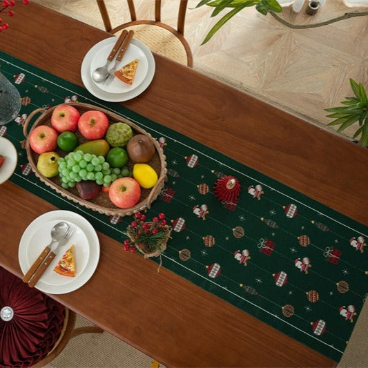 Busy Santa Table Runner