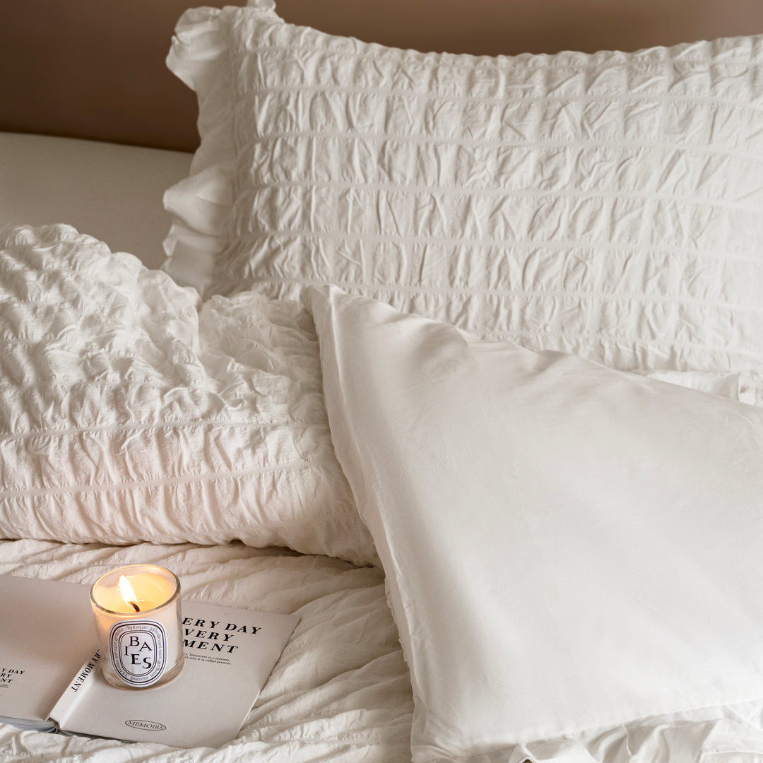 Cream Puff Quilt Cover Set