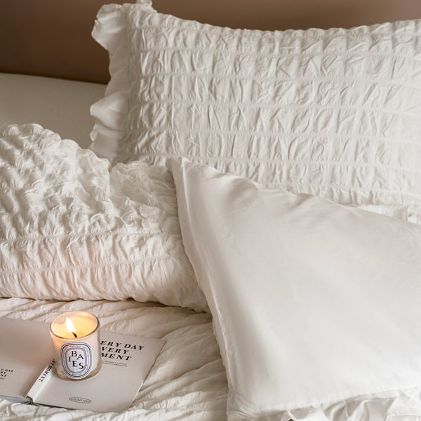 Cream Puff Quilt Cover Set