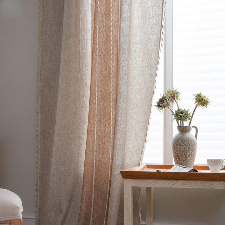 Farmhouse Tassel Curtain