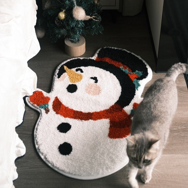 Happy Snowman Rug