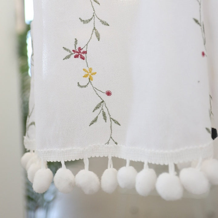 Floral Garden Cabinet Curtain