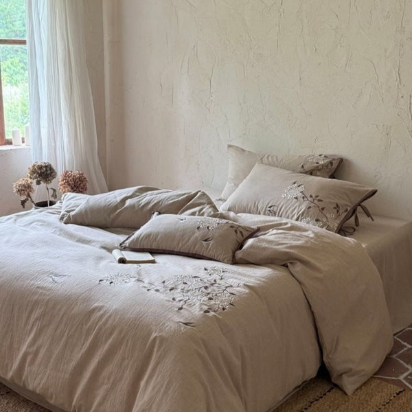 Garden Dawn Linen Cotton Bedding Set