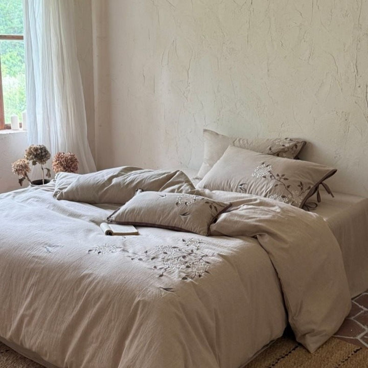 Garden Dawn Linen Cotton Bedding Set