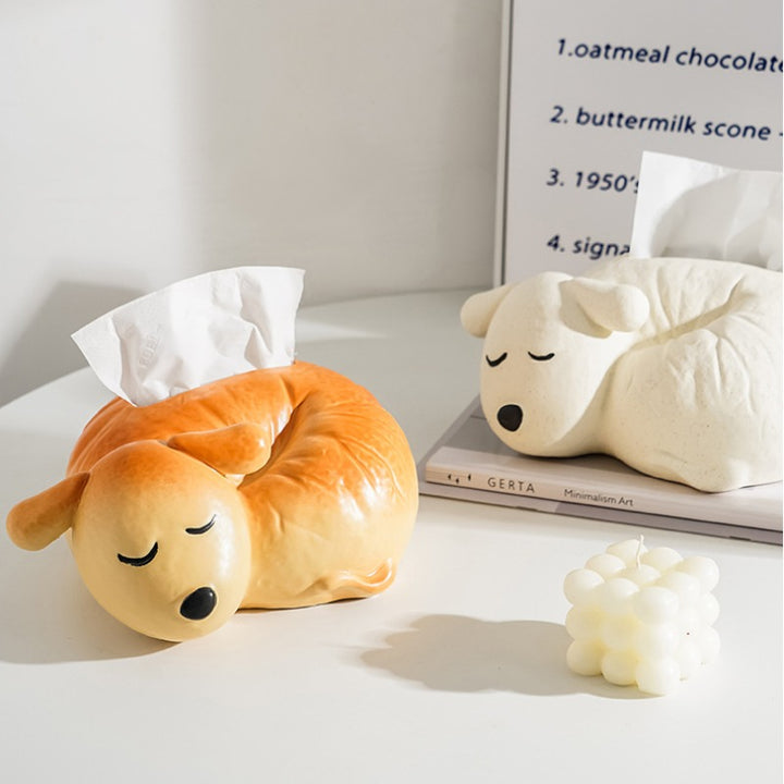 Cute Puppy Tissue Box Decor