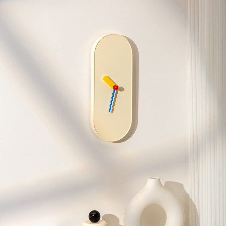 Peaceful Oval Clock