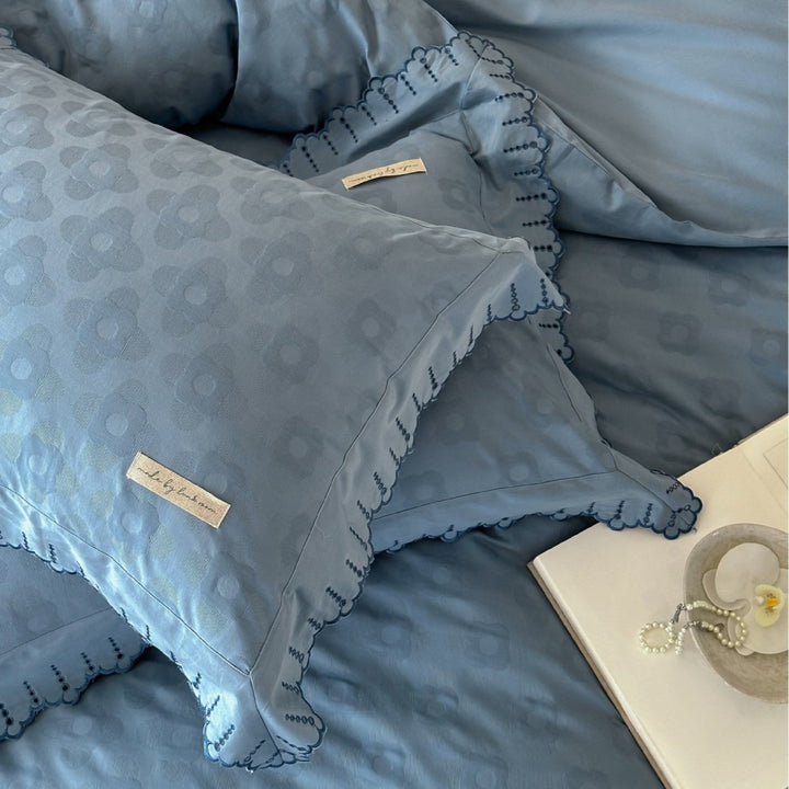 Blue Floral Bedding Set