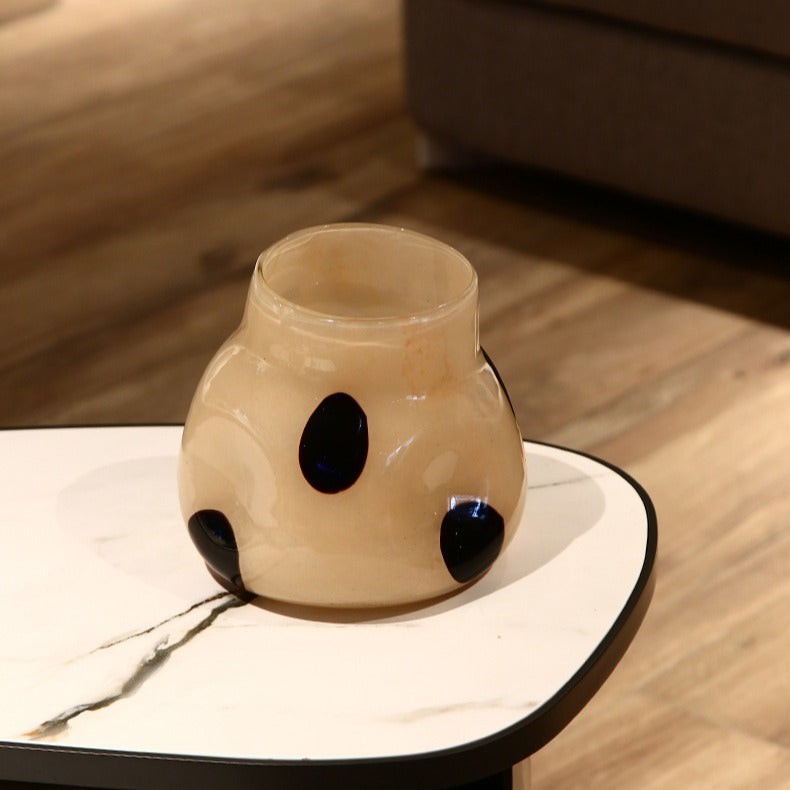 Spotted Charm Glass Vase