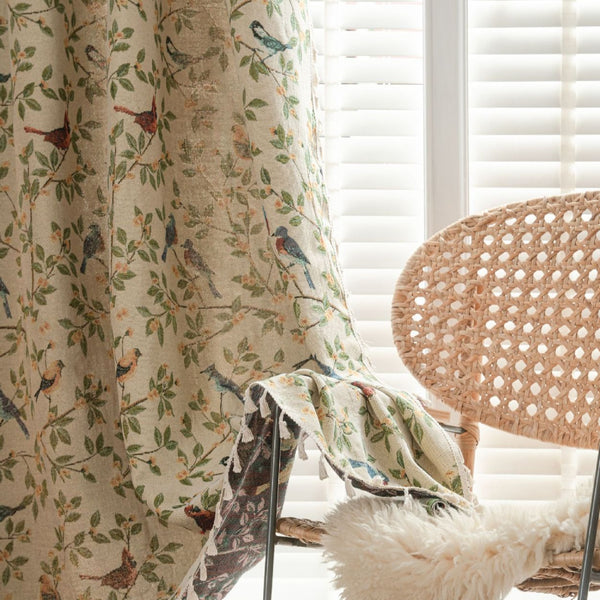 Singing Bird Tassel Curtain