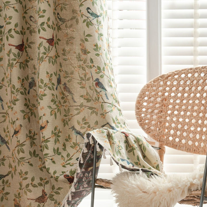 Singing Bird Tassel Curtain